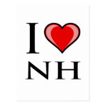 I Love NH - New Hampshire Postcard