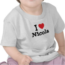 I love Nicola heart T-Shirt