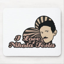 I Love Nikola Tesla Mousepad