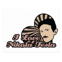 I Love Nikola Tesla Postcards