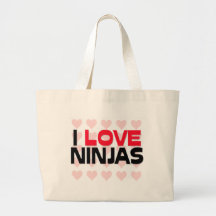 I LOVE NINJAS BAGS