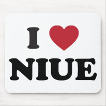 I Love Niue Mouse Pad