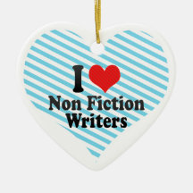 I Love Non Fiction Writers Ornaments