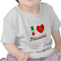 I Love Nonna (Italian Grandmother) T-shirts