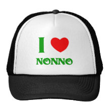 I Love Nonno (Italian Grandfather) Mesh Hat