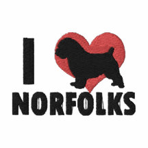 I Love Norfolks Embroidered Shirt (T-Shirt)