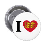 I Love normandie Badges Avec Agrafe