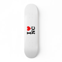 I Love North Carolina Design Skateboard Decks