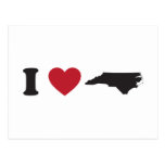 I Love North Carolina postcards