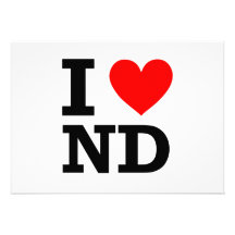 I Love North Dakota Design Invite