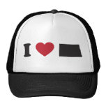 I Love North Dakota hats