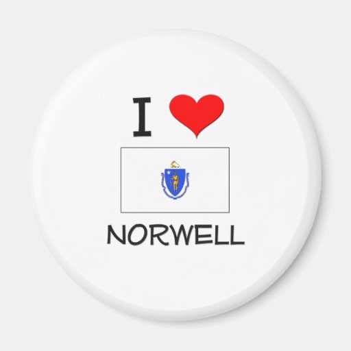 I Love Norwell Massachusetts Refrigerator Magnet