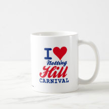 I LOVE NOTTING HILL CARNIVAL TAZA DE CAFÉ