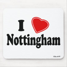 I Love Nottingham Mouse Pad