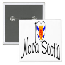 I Love Nova Scotia Buttons