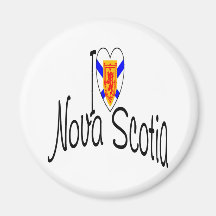 I Love Nova Scotia Refrigerator Magnet