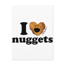 I love nuggets postcard
