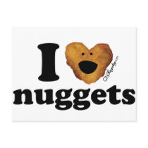 I love nuggets postcard