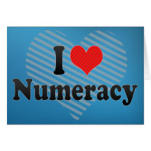 I Love Numeracy Cards