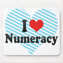 I Love Numeracy Mouse Pad