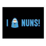 I Love Nuns Postcard