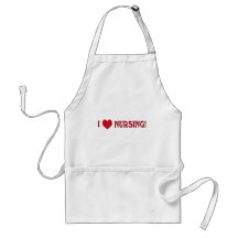 I LOVE NURSING!  NURSE VALENTINE HEART APRON