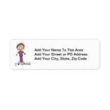 I Love Nursing T-shirts and Gifts Return Address Labels
