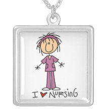I Love Nursing T-shirts and Gifts Pendants