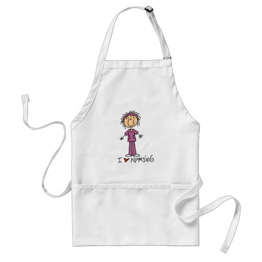 I Love Nursing Tshirts and Gifts Apron