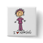 I Love Nursing Tshirts and Gifts Pins