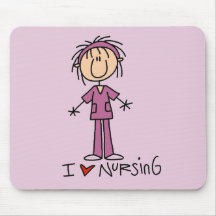 I Love Nursing Tshirts and Gifts Mouse Pads