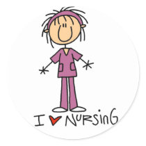 I Love Nursing Tshirts and Gifts Stickers