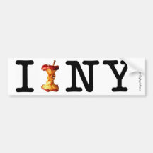 I LOVE NY BUMPER STICKER