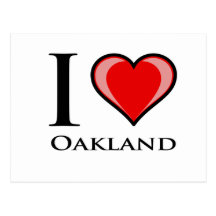 I Love Oakland Post Card