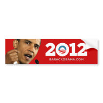 I Love Obama 2012 Bumper Sticker