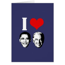 I Love Obama / Biden cards