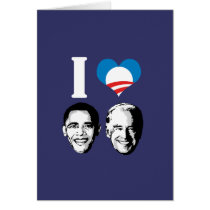 I LOVE OBAMA BIDEN cards