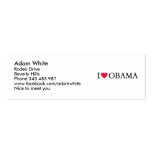 I love Obama Business Card