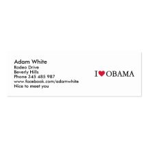 I love Obama Business Card