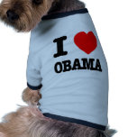 I Love Obama Doggie T Shirt