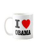 I Love Obama Coffee Mugs