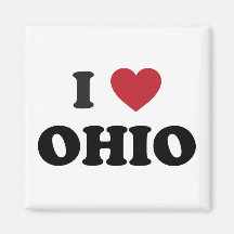 I love Ohio Fridge Magnet