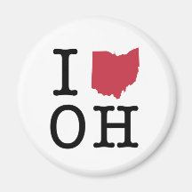 I Love Ohio Magnets
