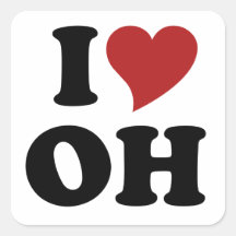 I love Ohio Sticker