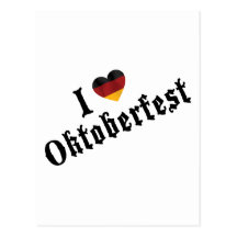 I Love Oktoberfest Gift Postcard