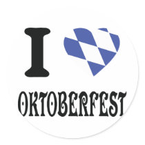 I love oktoberfest icon sticker