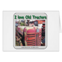 I love old International Harvester tractors Greeting Card