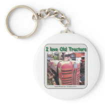 I love old International Harvester tractors Key Chain