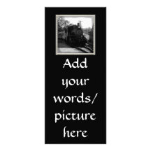 I love old trains - Arcade and Attica Railroad Custom Rack Card