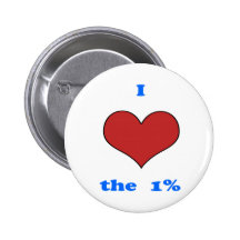 I Love One Percent Pins